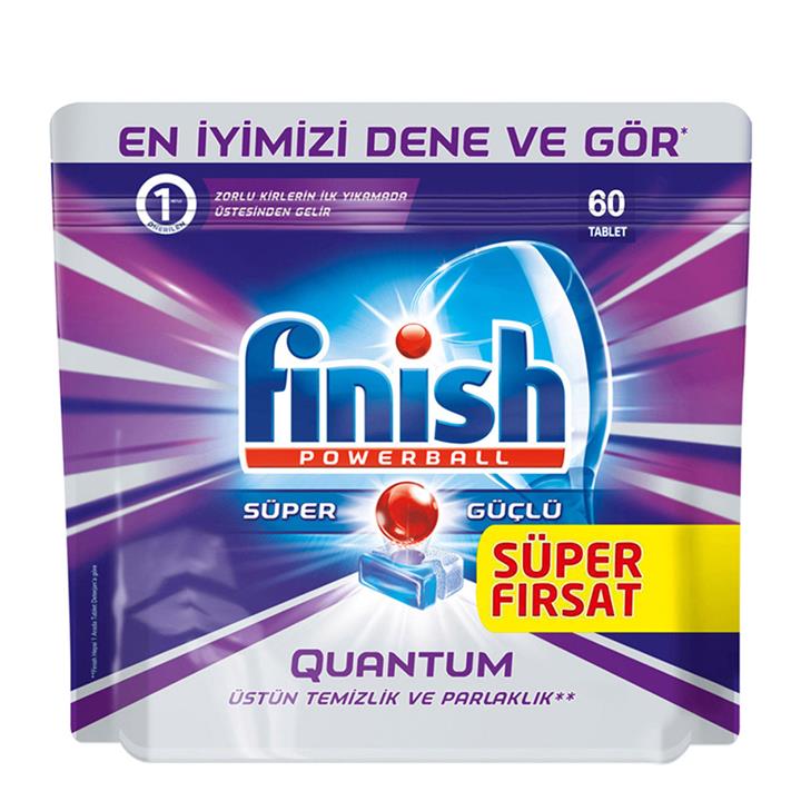 قرص ماشین ظرفشویی فینیش (finish) کوانتوم 60 عددی